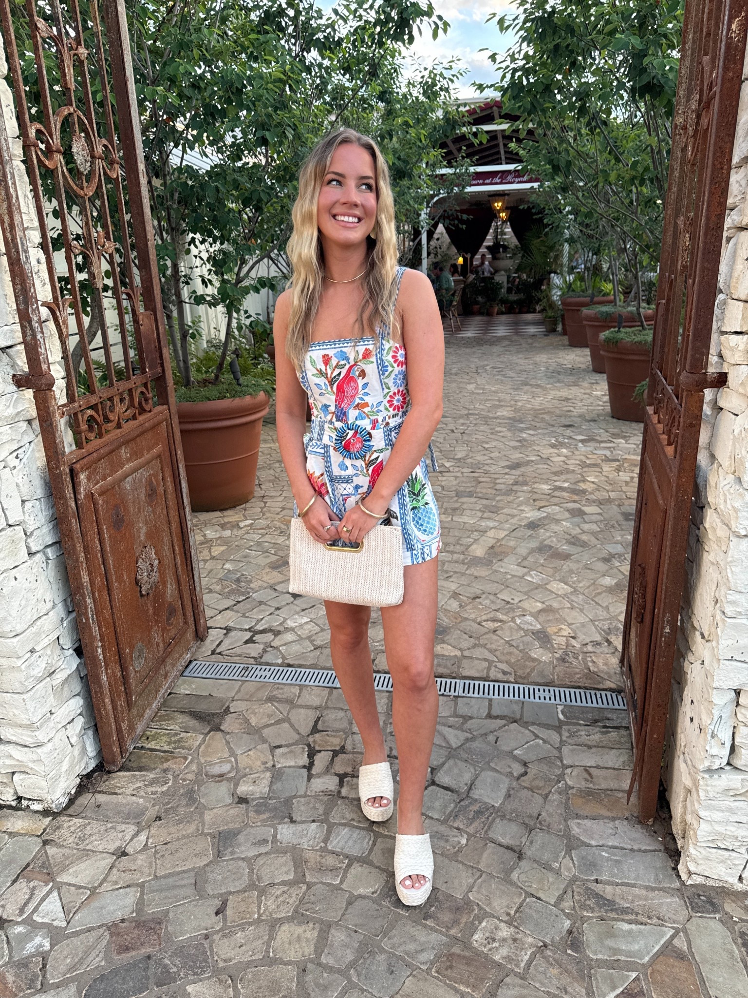 FARM Rio Tropical Printed Square Neckline Romper. This is an older style but I found it on The Real Real for y’all! Such a cute easy piece to wear on vacation during the summertime 🩵 

#LTKTravel #LTKSummerEdit #LTKStyleTip