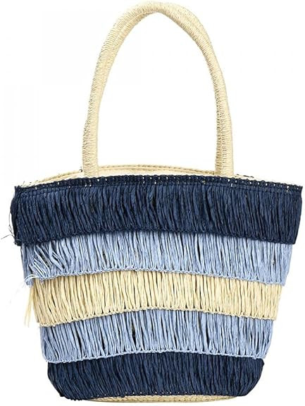 Tassel Straw Beach Bag Weave Shoulder Bag Summer Tote Handbags Woven Top Handle Shoulder Bag for ... | Amazon (US)