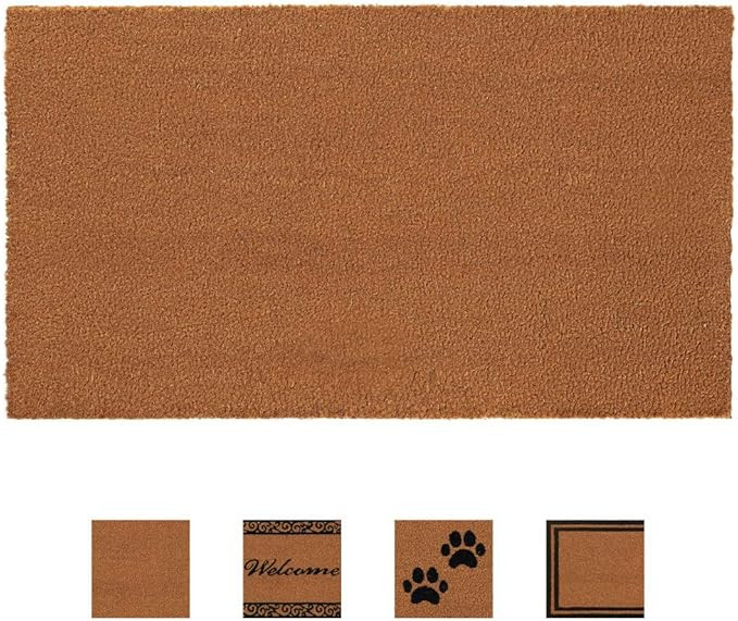 Gorilla Grip Premium Durable Coir Door Mat, 24x16, Thick Heavy Duty Coco Doormat for Indoor Outdo... | Amazon (US)