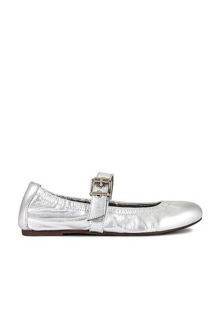 Schutz Calita Flat in Prata from Revolve.com | Revolve Clothing (Global)