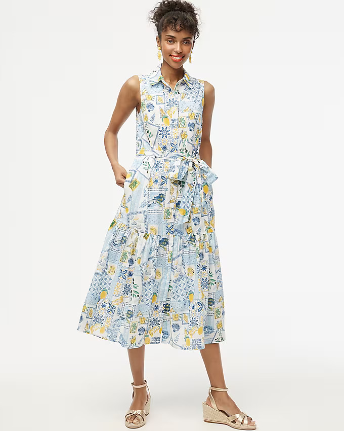 Collared midi dress | J.Crew Factory