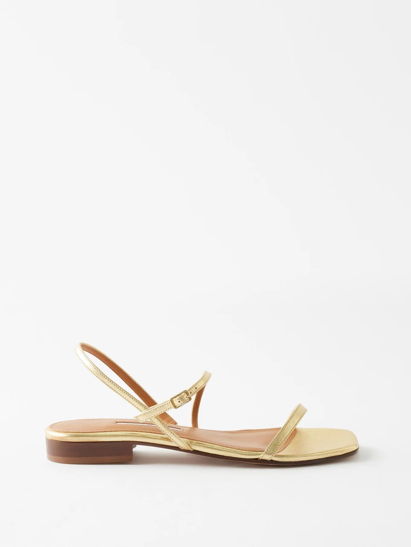 Hope metallic-leather flat sandals | Emme Parsons | Matches (US)