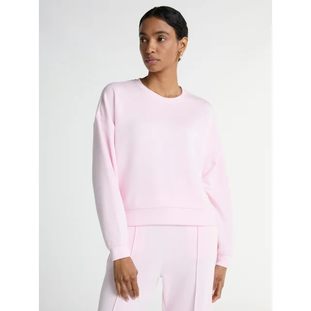 Scoop Women’s and Women’s Plus Ultimate ScubaKnit Crewneck Sweatshirt, Sizes XS-4X | Walmart (US)