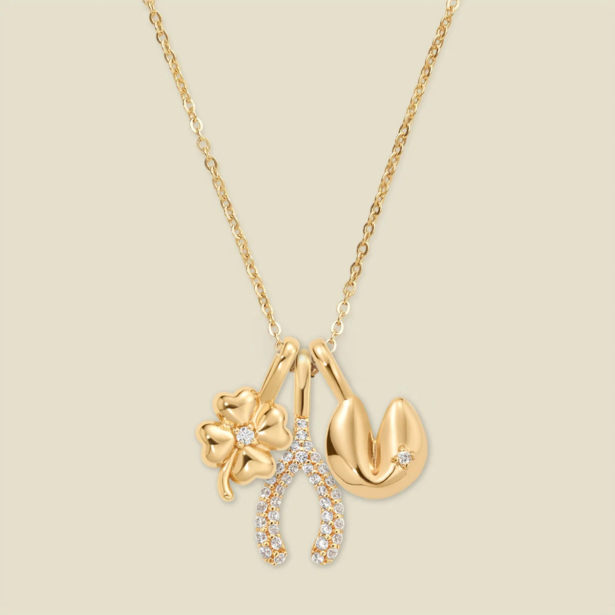Lucky Clover Charm Necklace | Made By Mary | Made By Mary | Made By Mary