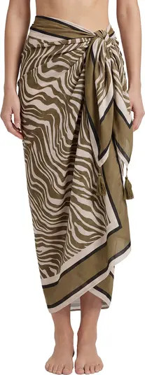 Melanie Border Print Pareo Cover-Up | Nordstrom
