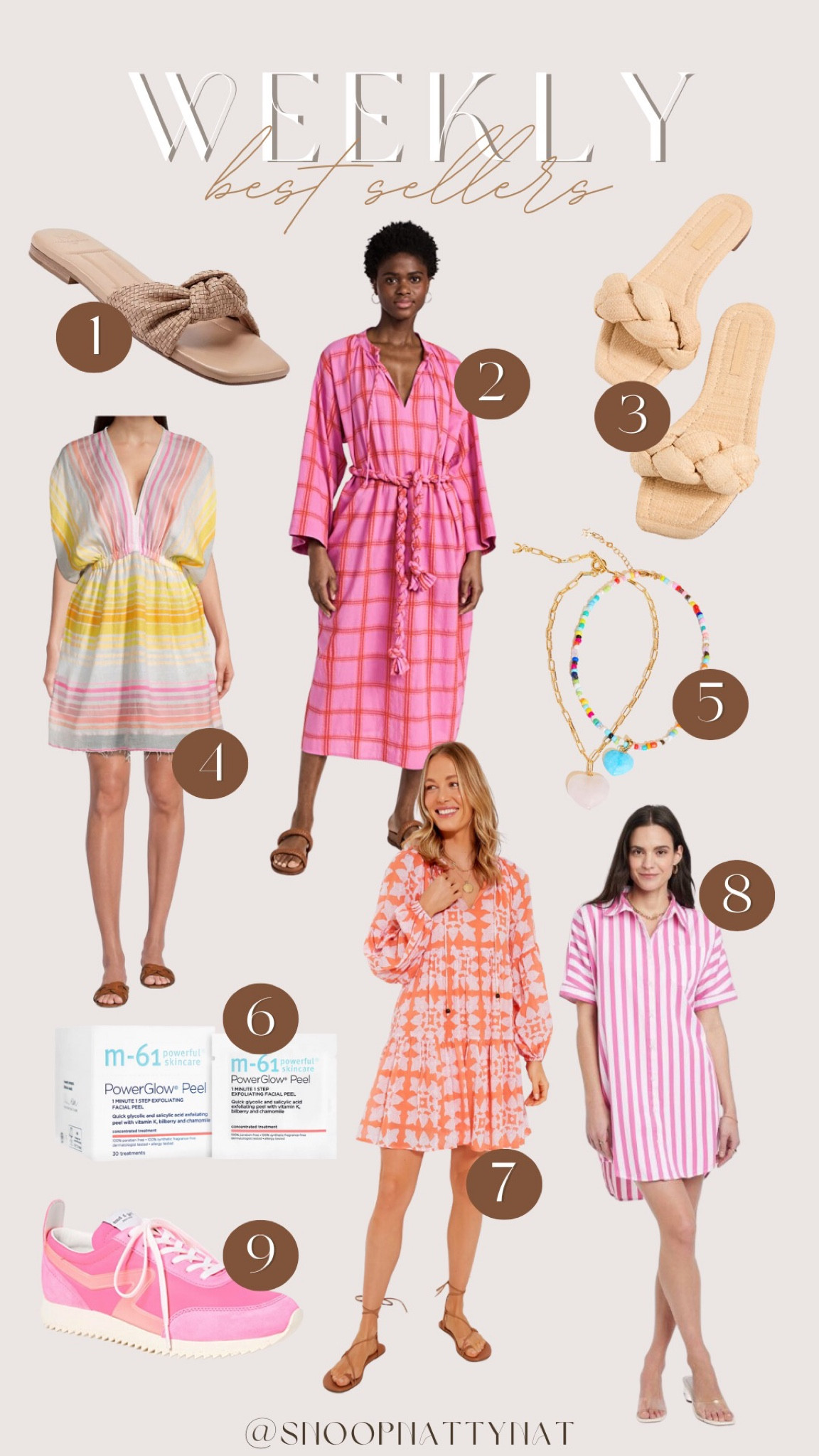 Weekly best sellers - best sellers - tuckernuck - skin care - neutral sandals - target dress - swim cover up - necklace set - sneakers 

#LTKstyletip #LTKshoecrush #LTKSeasonal