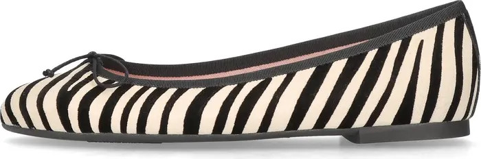 Round Toe Zebra Ballet Flat | Nordstrom