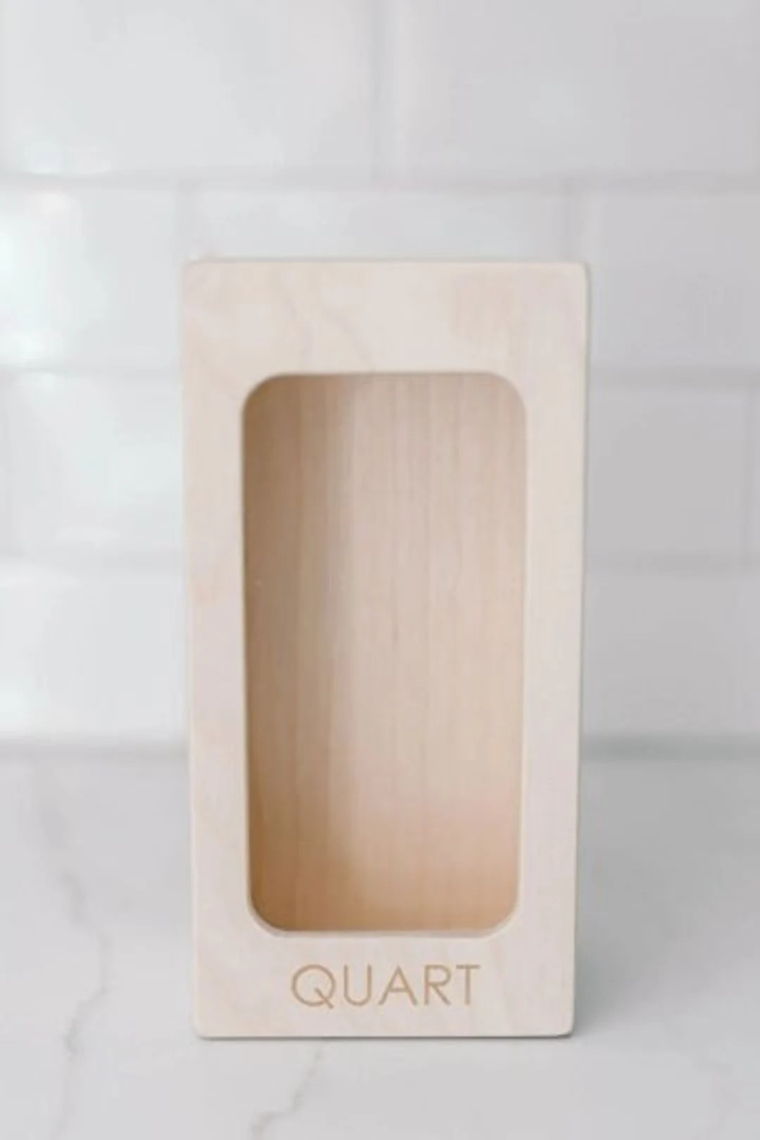 Quart Bag Box, Single Wooden Box, Custom Box, Boxes for Kitchen, Minimalist Home Organizer, Baggi... | Etsy (US)