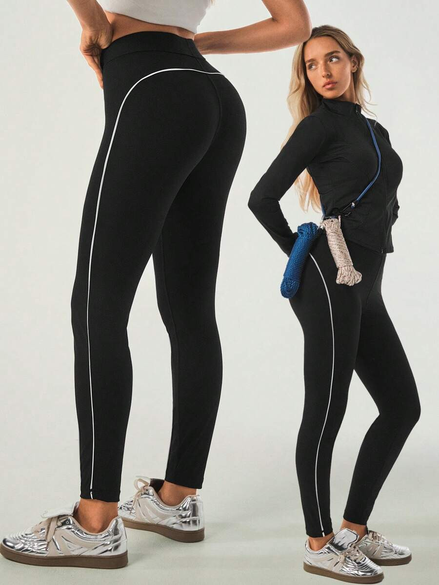 Hanevo Women Professional Sport Simple Fashion Daily Casual Pants Sportwear Legging For Daily Wea... | SHEIN