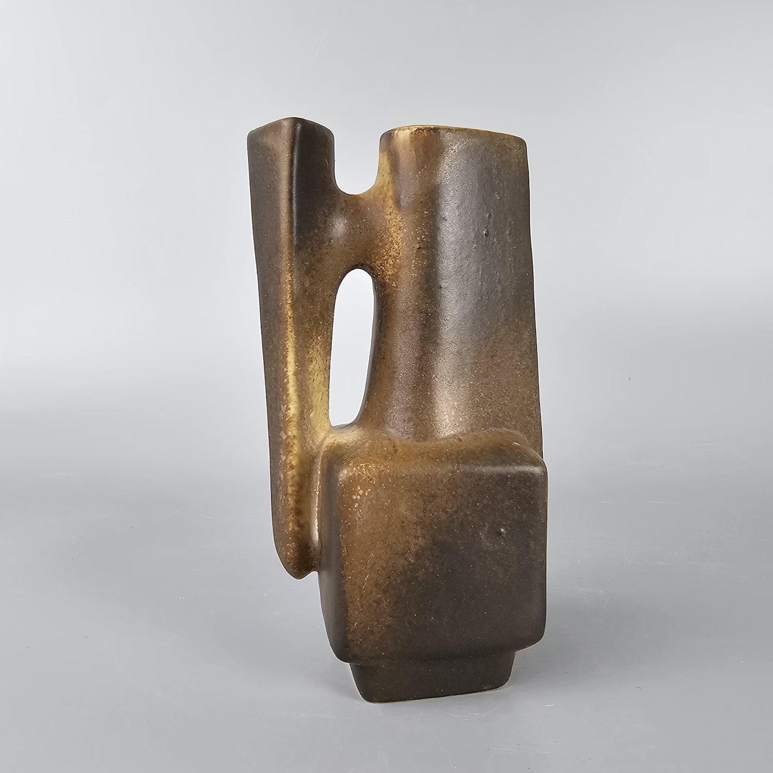 A Beautiful Loré Vase / Object, Designed by Matt Camps. Brown Glaze. Vintage Vase From the Nethe... | Etsy (US)