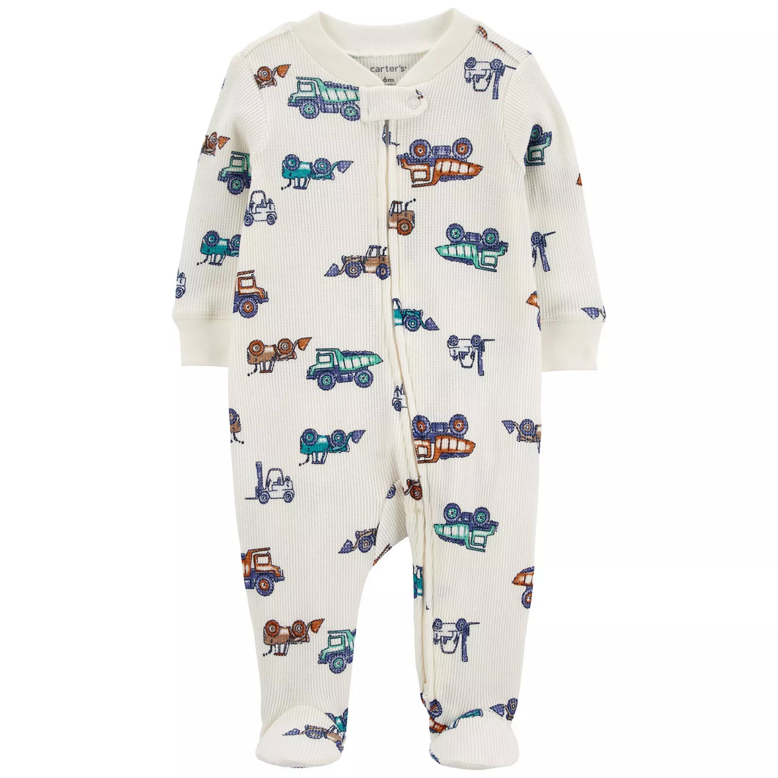 Baby Boy Carter's Car 2-Way Zip Thermal Sleep & Play, Boy's, Size: 3 Months, White | Kohl's