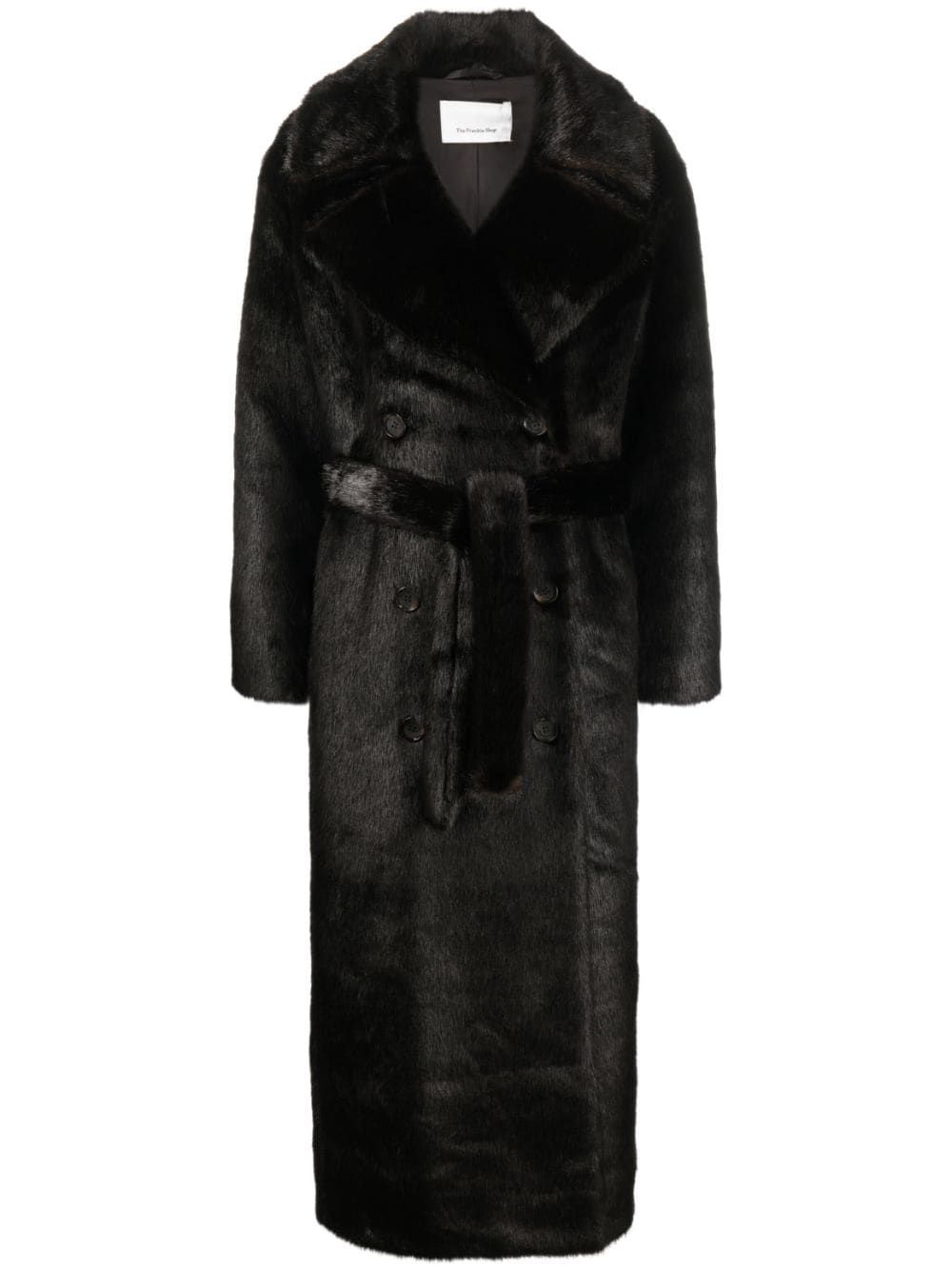 The Frankie Shop Jonie faux-fur Belted Coat - Farfetch | Farfetch Global