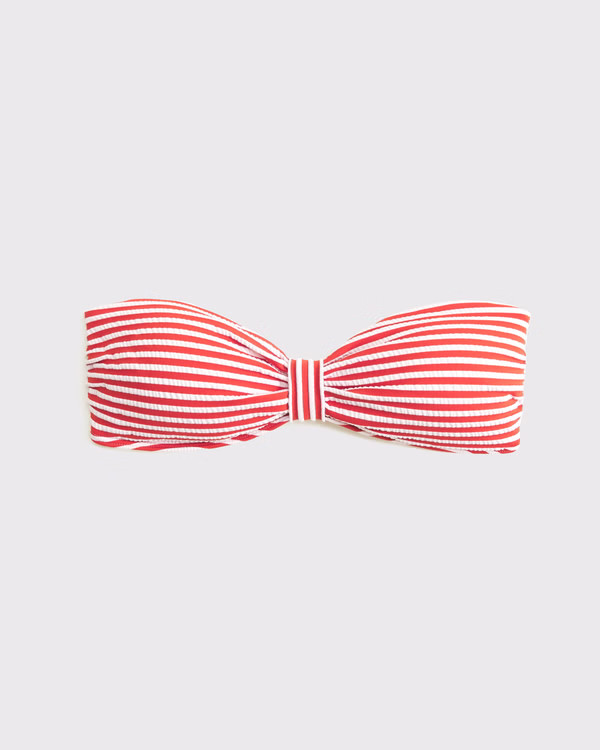 Knot-Front Bandeau Swim Top | Abercrombie & Fitch (US)