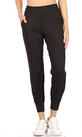 Leggings Depot Women's ActiveFlex Slim-fit Jogger Pants with Pockets Athletic Joggers for Workout... | Amazon (US)