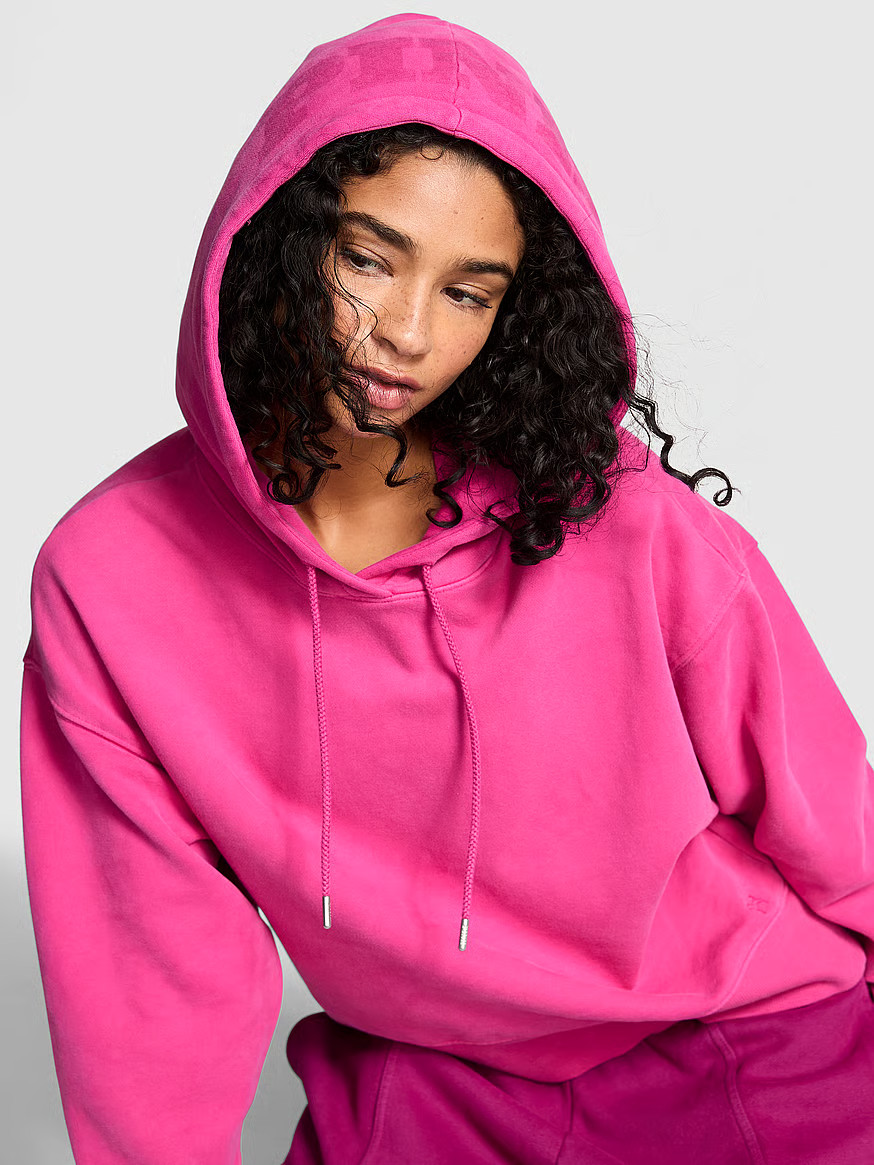 Buy Luxe Fleece Hoodie, Pink Fire - Order Hoodies & Sweatshirts online - PINK US | Victoria's Secret (US / CA )