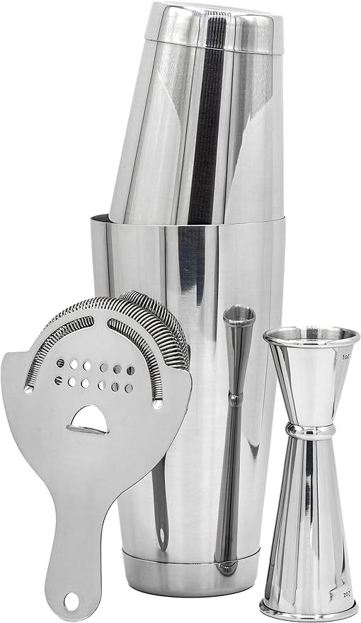 The Art of Craft Professional Cocktail Shaker Set Bartending Kit: Weighted Boston Shaker Tins, Ha... | Amazon (US)