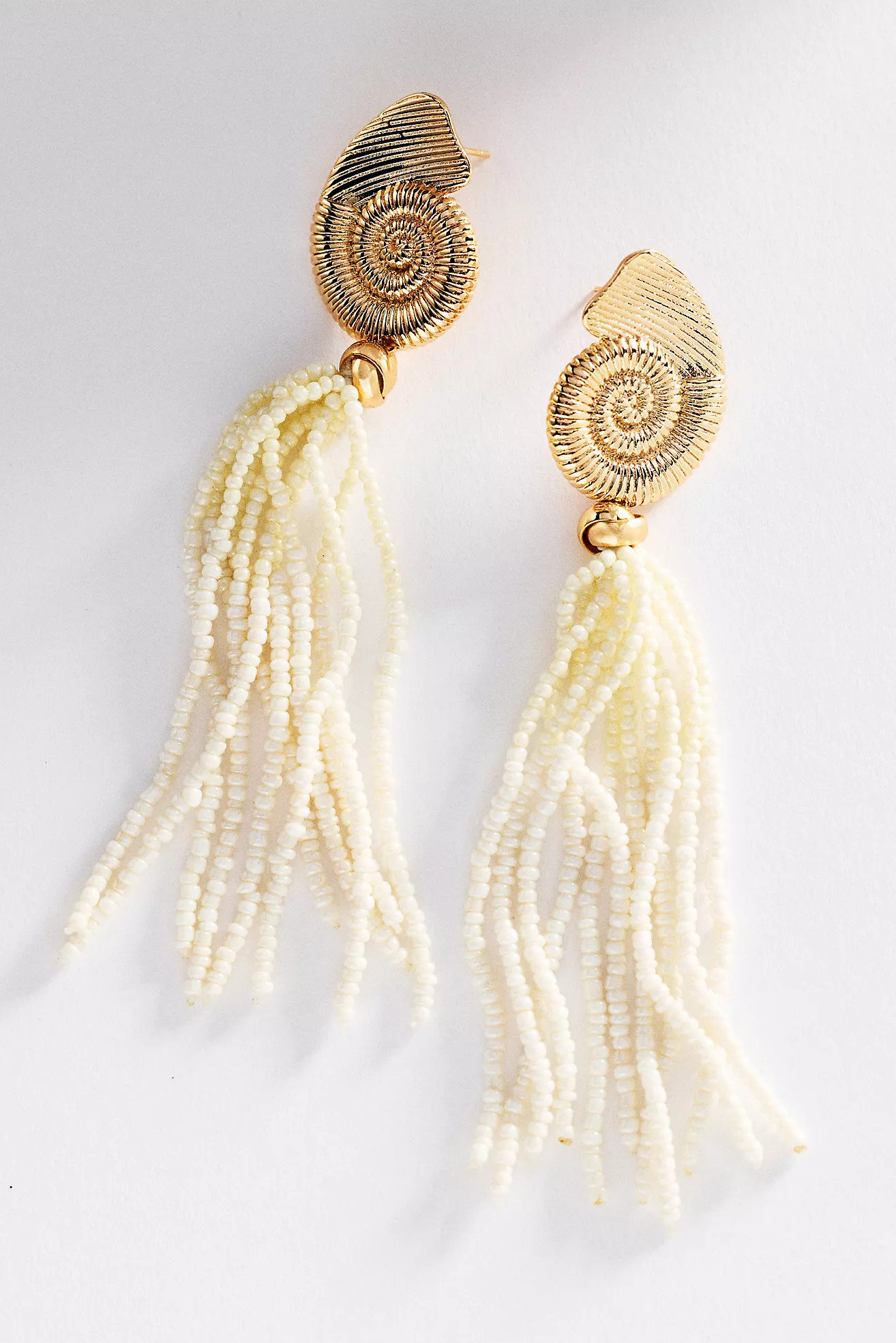 Shell Tassel Drop Earrings | Anthropologie (US)