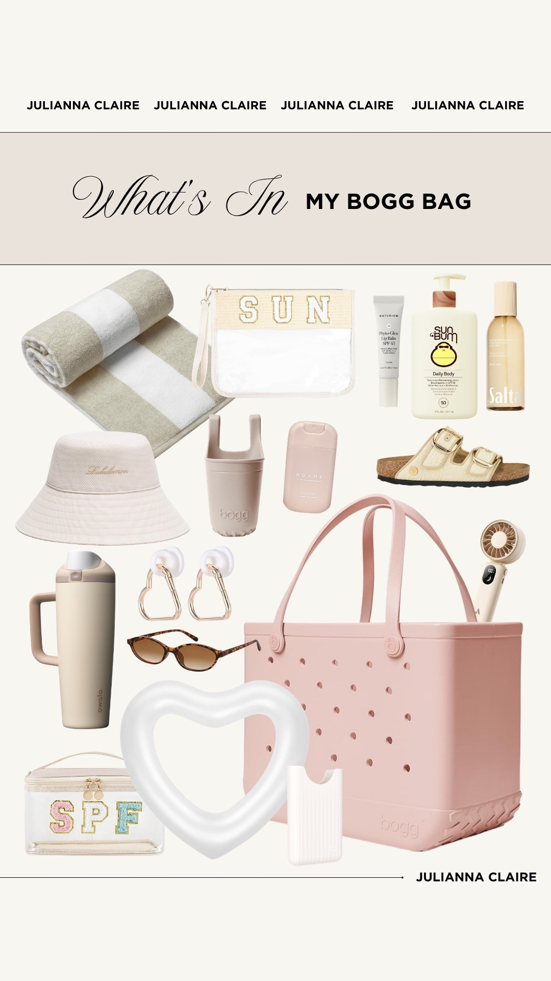 What’s in my Bogg bag for summer 2026! 

#LTKSwim #LTKselfcare #LTKTravel