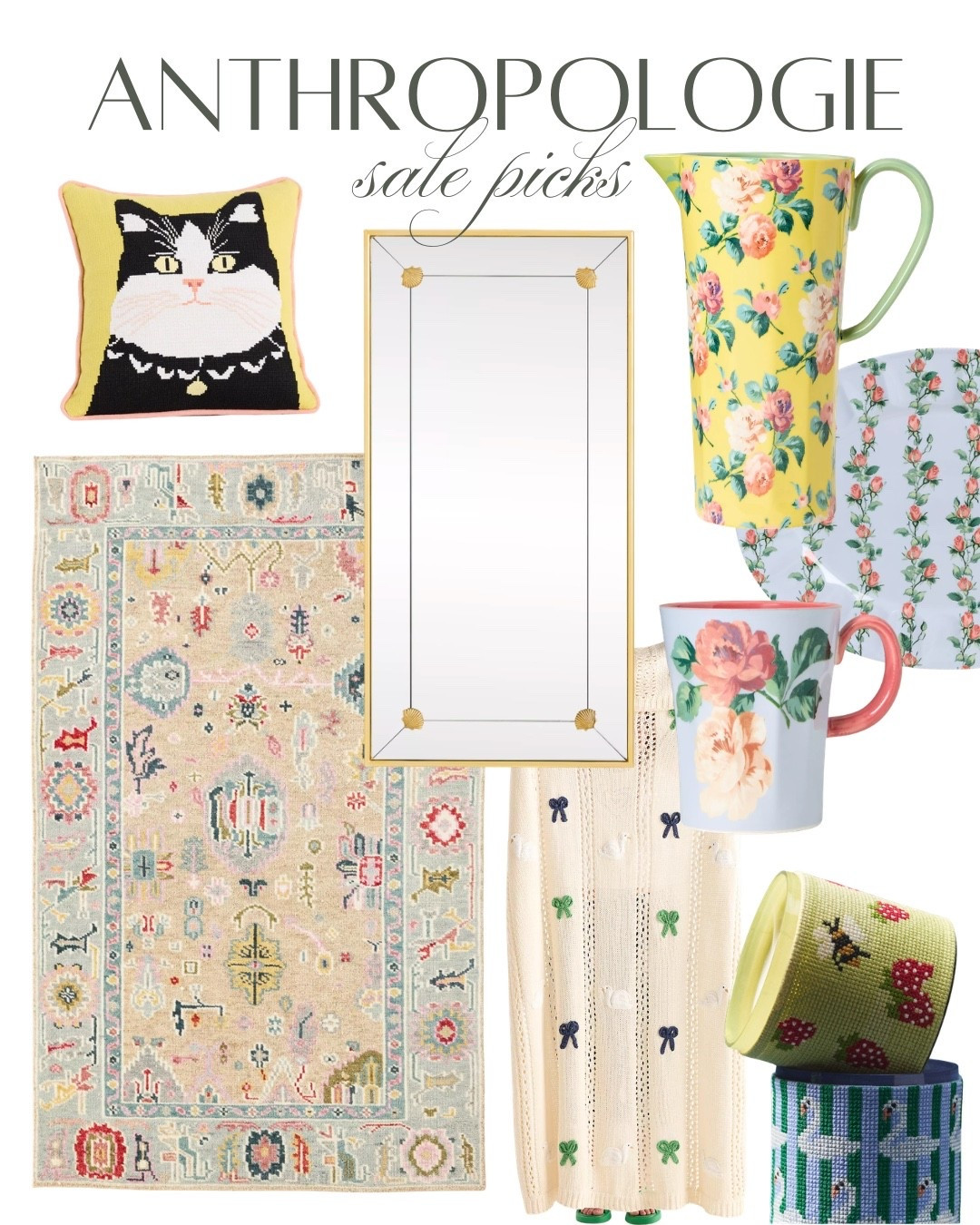 Vintage inspired + granny chic picks from the Anthropologie sale. Almost all sale items are an additional 40% off right now...so basically they’re free🤷‍♀️ 

#LTKSpringSale #LTKHome #LTKSaleAlert