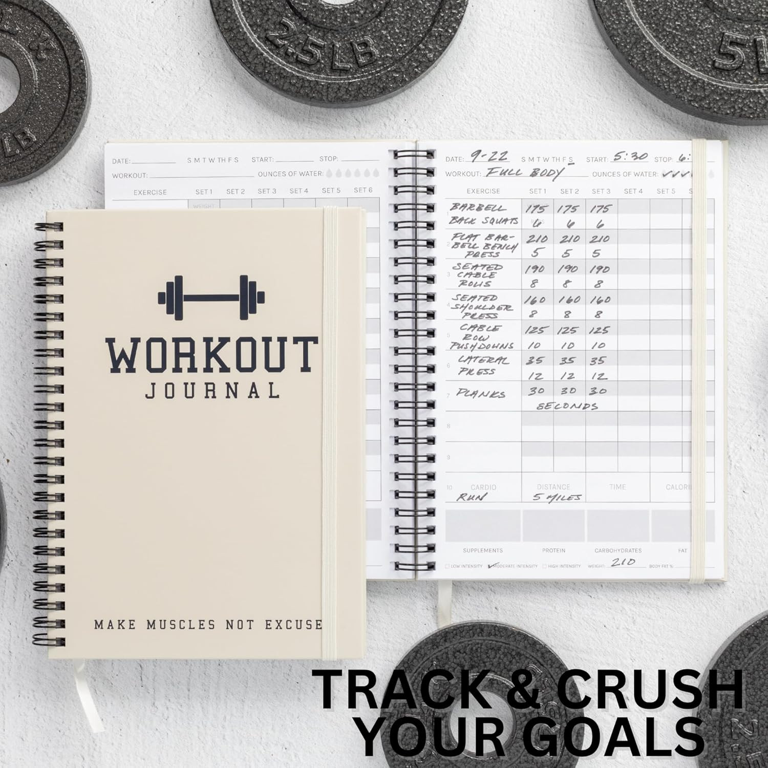 The Ultimate Fitness Journal for Tracking and Crushing Your Gym Goals - Detailed Workout Planner ... | Amazon (US)