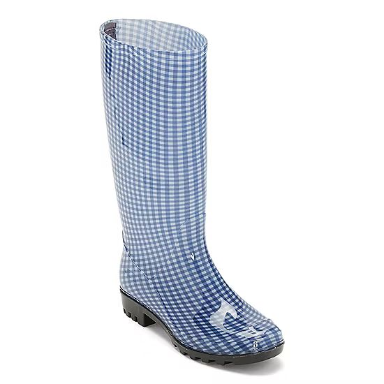 St. John's Bay Womens Winthrop Water Resistant Block Heel Rain Boots | JCPenney
