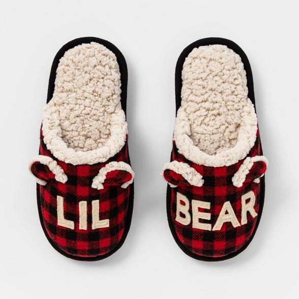 Kids' Family Sleep Lil Bear Slide Slippers - Wondershop™ Red | Target