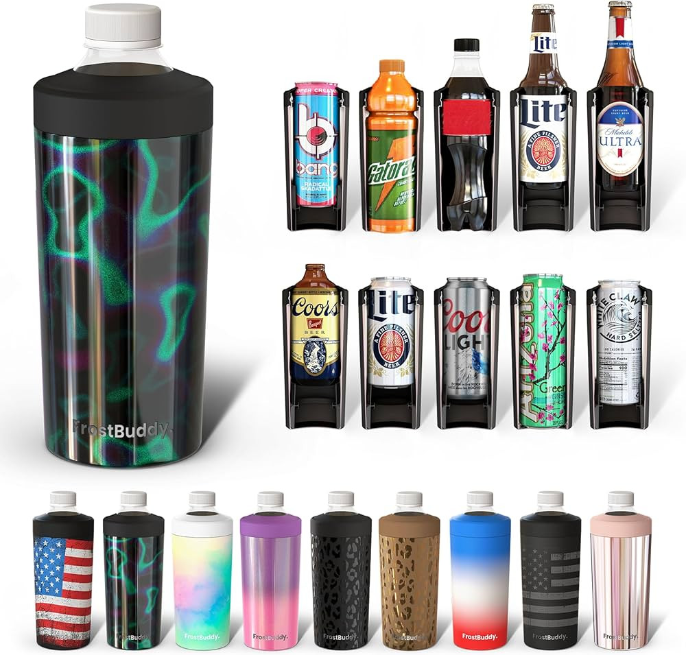 Frost Buddy Universal Buddy XL Can Cooler Fits 12-Ounce, 16-Ounce, 20-Ounce, and 24-Ounce Cans an... | Amazon (US)
