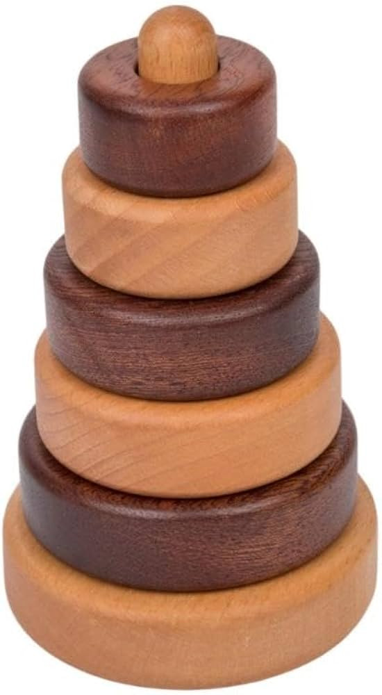 Wooden Stacking Rings for Babies, Montessori Stacker Toys for Toddlers 18+ Months, Educational Le... | Amazon (US)