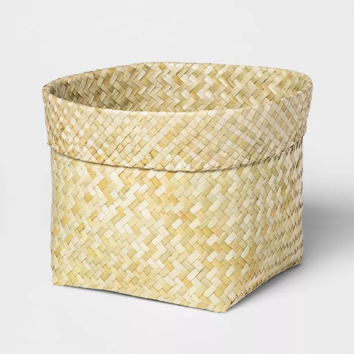 Leaf Basket With Rolled Edge Large - Threshold™ | Target