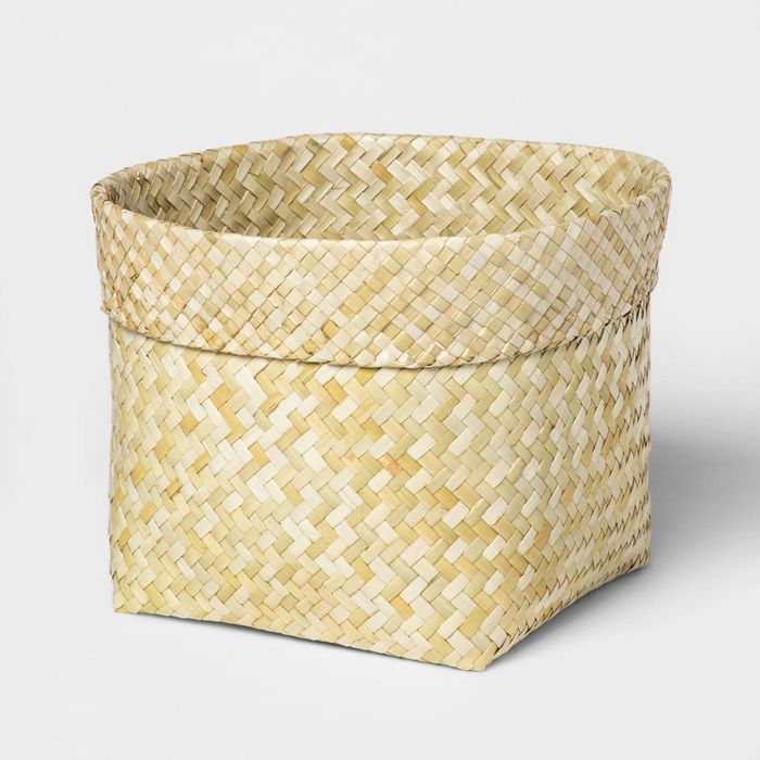 Leaf Basket With Rolled Edge Large - Threshold™ | Target