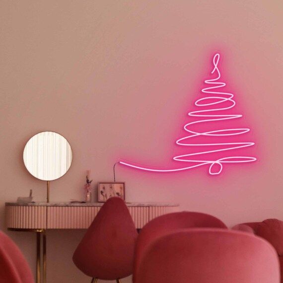 Sparse Christmas Tree - LED NEON SIGN - Retail Sign, Kids, Custom Sign,  Christmas Idea | Etsy (US)