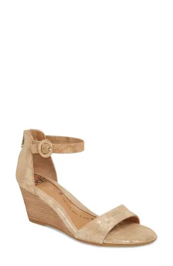 Women's Sofft Marla Wedge Sandal, Size 6 M - Metallic | Nordstrom