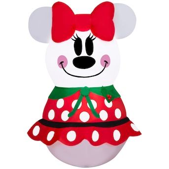 Disney 3.5-ft Lighted Minnie Mouse Christmas Inflatable | Lowe's