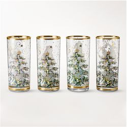 'Twas the Night Before Christmas Highball Glasses, Set of 4 | Williams-Sonoma