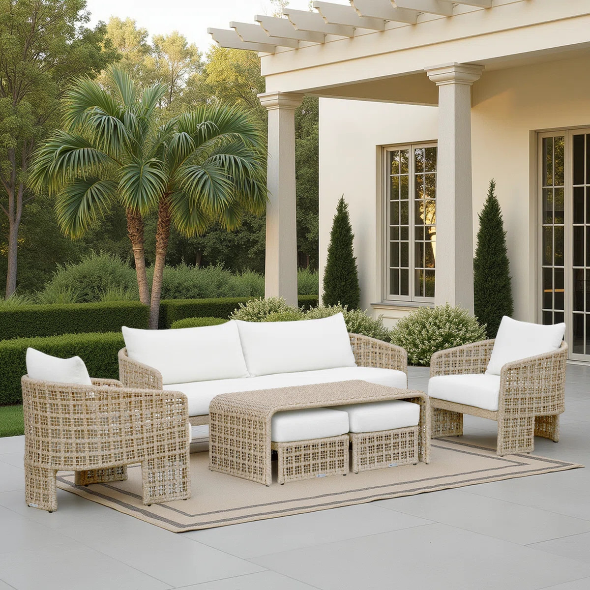 Deldon 6-Piece Resort-Style Outdoor Conversation Set | Wayfair North America