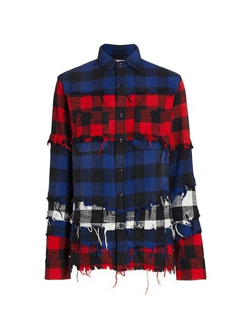 Distressed Plaid Shirt | Saks Fifth Avenue