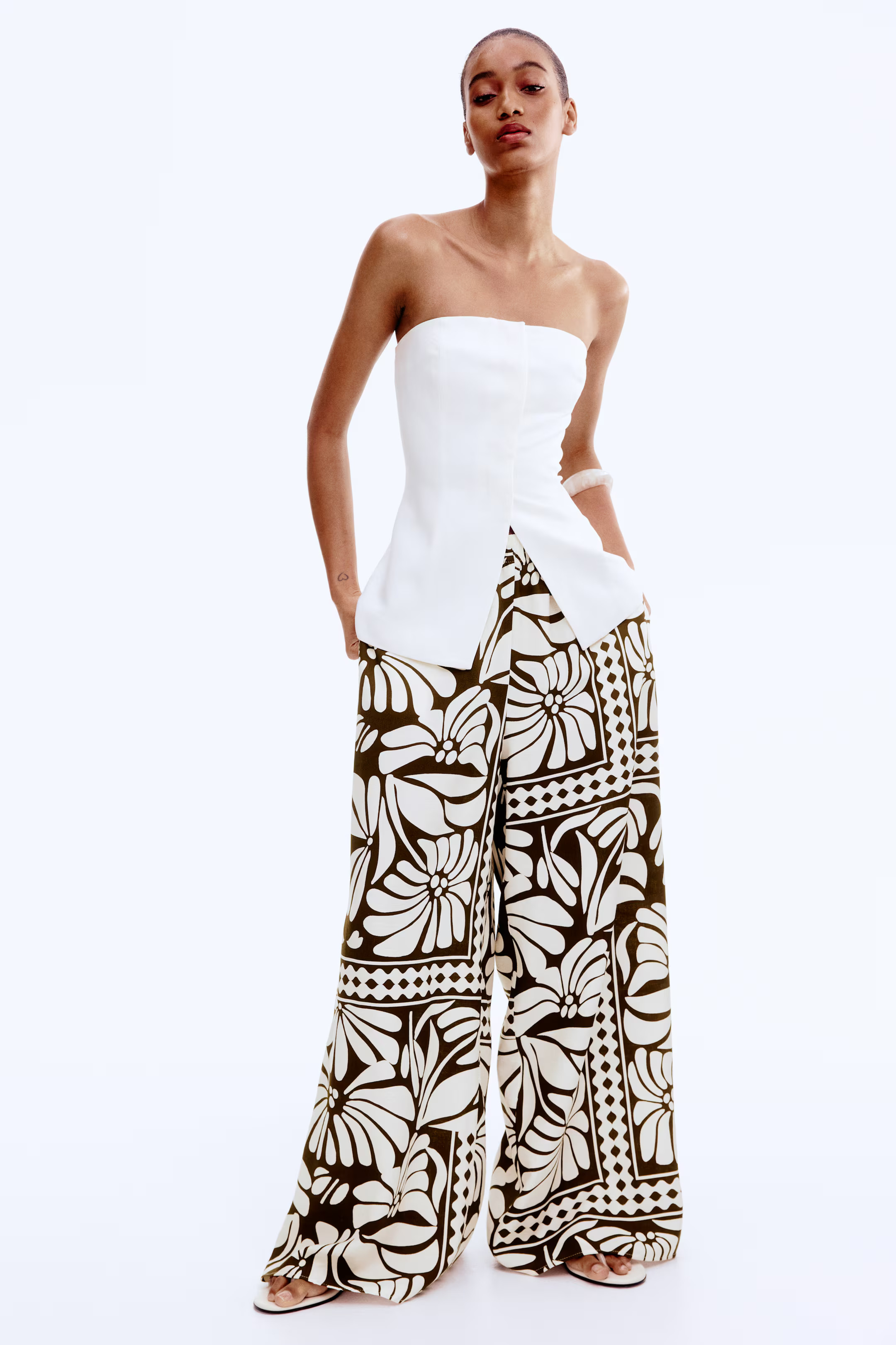 Wide-Leg Pull-On Pants | H&M (US + CA)
