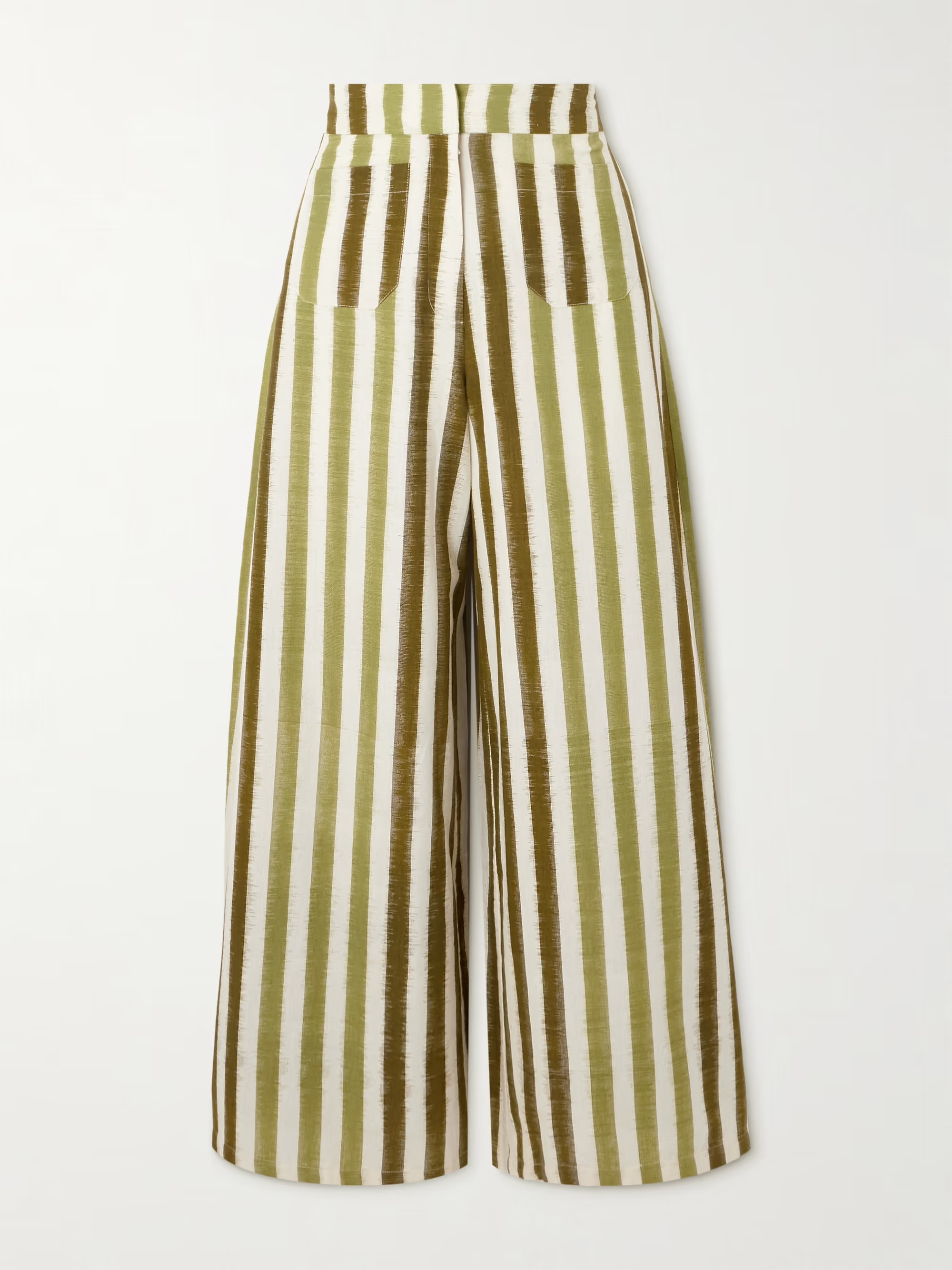 Adele striped cotton wide-leg pants | NET-A-PORTER (US)