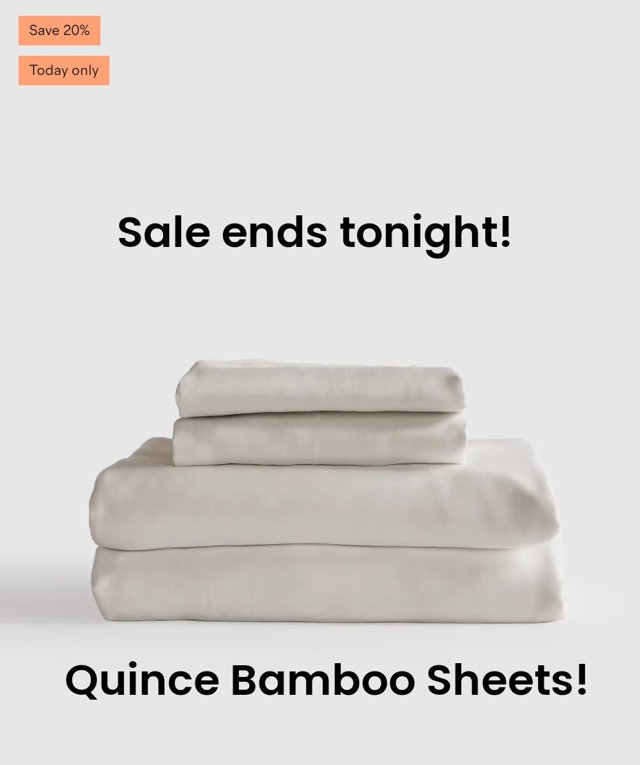 These are the softest most luxurious sheets!  On sale through tonight!