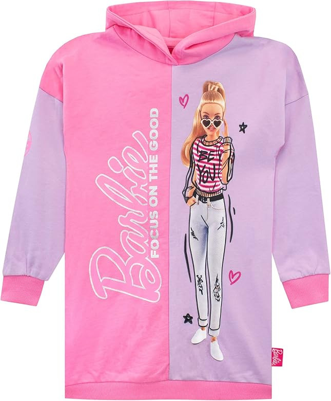 Barbie Girls Hoodie Dress Daywear For Kids | Amazon (US)