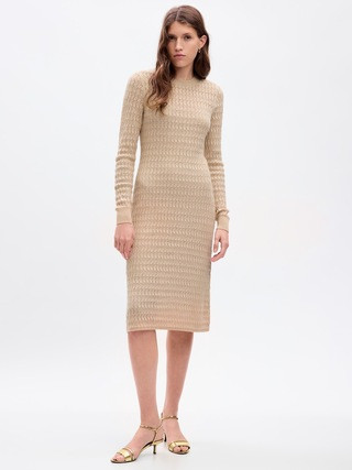 Textured Midi Sweater Dress | Gap (US)