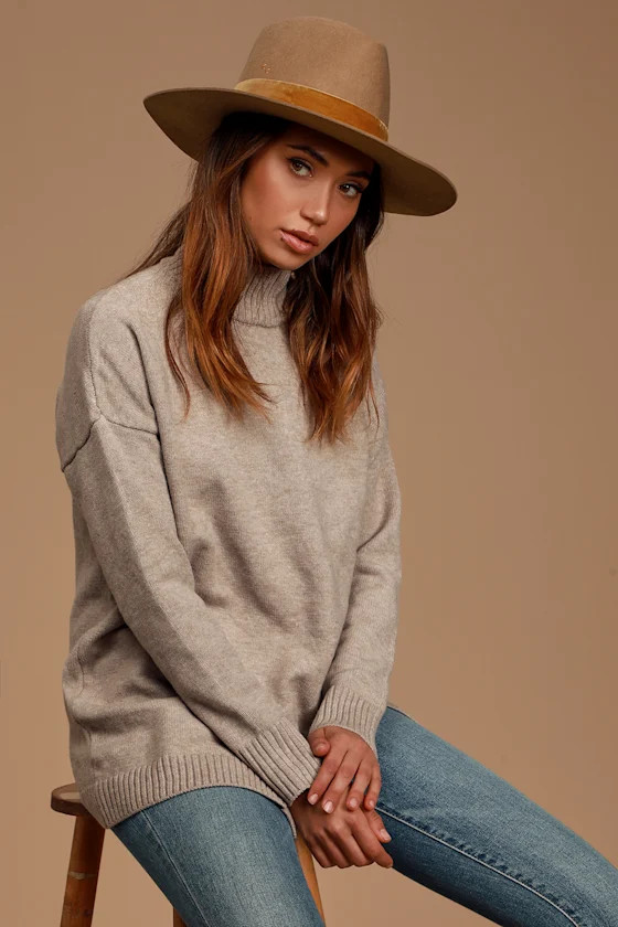 Benson Tri Brown Wool Hat | Lulus (US)