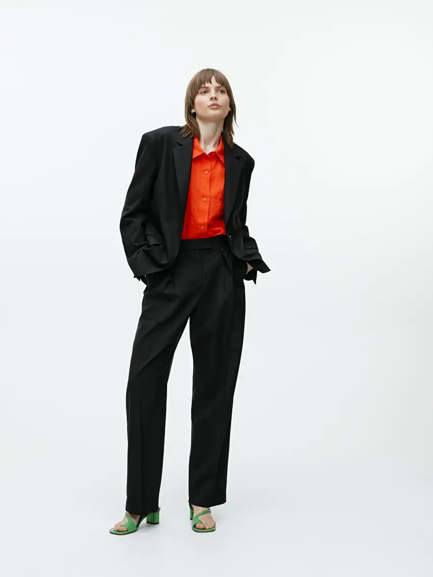 Oversized Wool Hopsack Blazer | ARKET (US&UK)