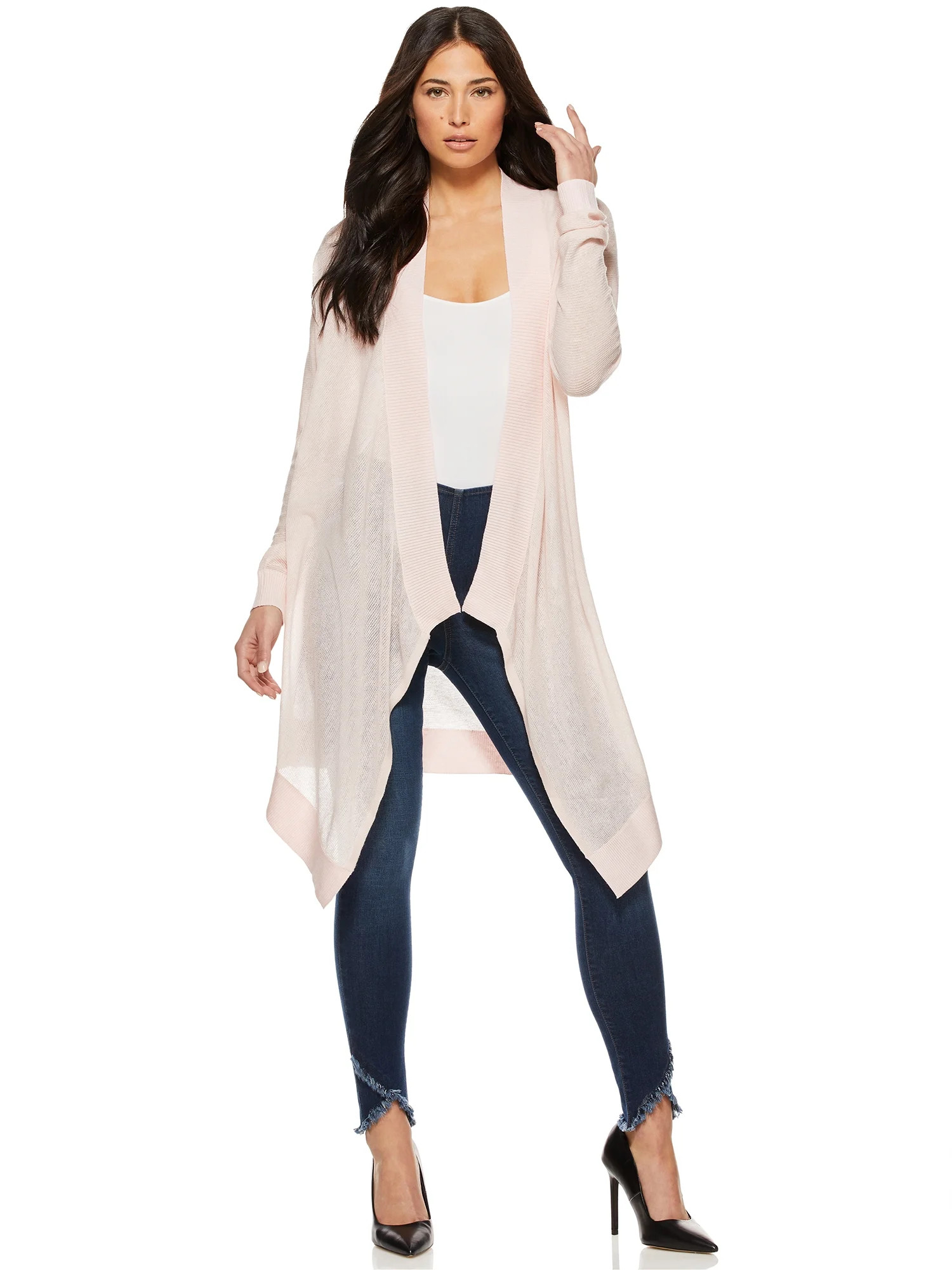 Sofia Jeans by Sofia Vergara Women’s Waterfall Cardigan - Walmart.com | Walmart (US)
