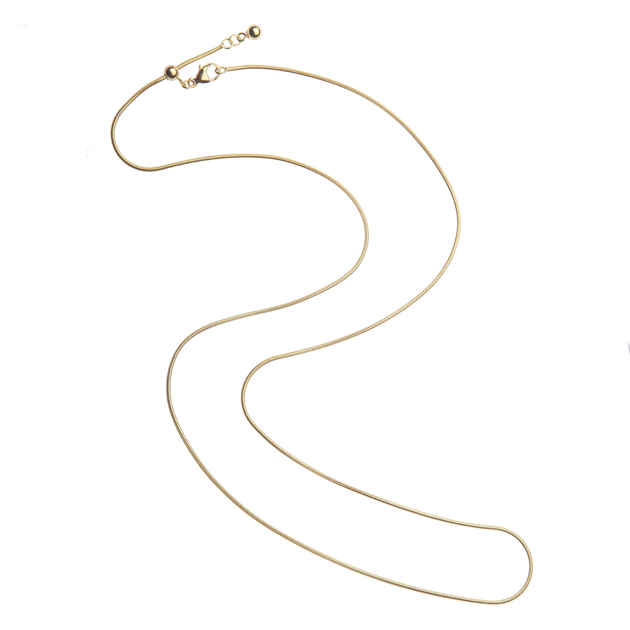 Adjustable 22 Inch Gold-Filled Snake Chain | Jane Win