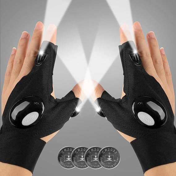 Mylivell Handsfree LED Flashlight Gloves, Fathers Day dad Gifts for Fishing dad, Camping Flashlig... | Amazon (US)