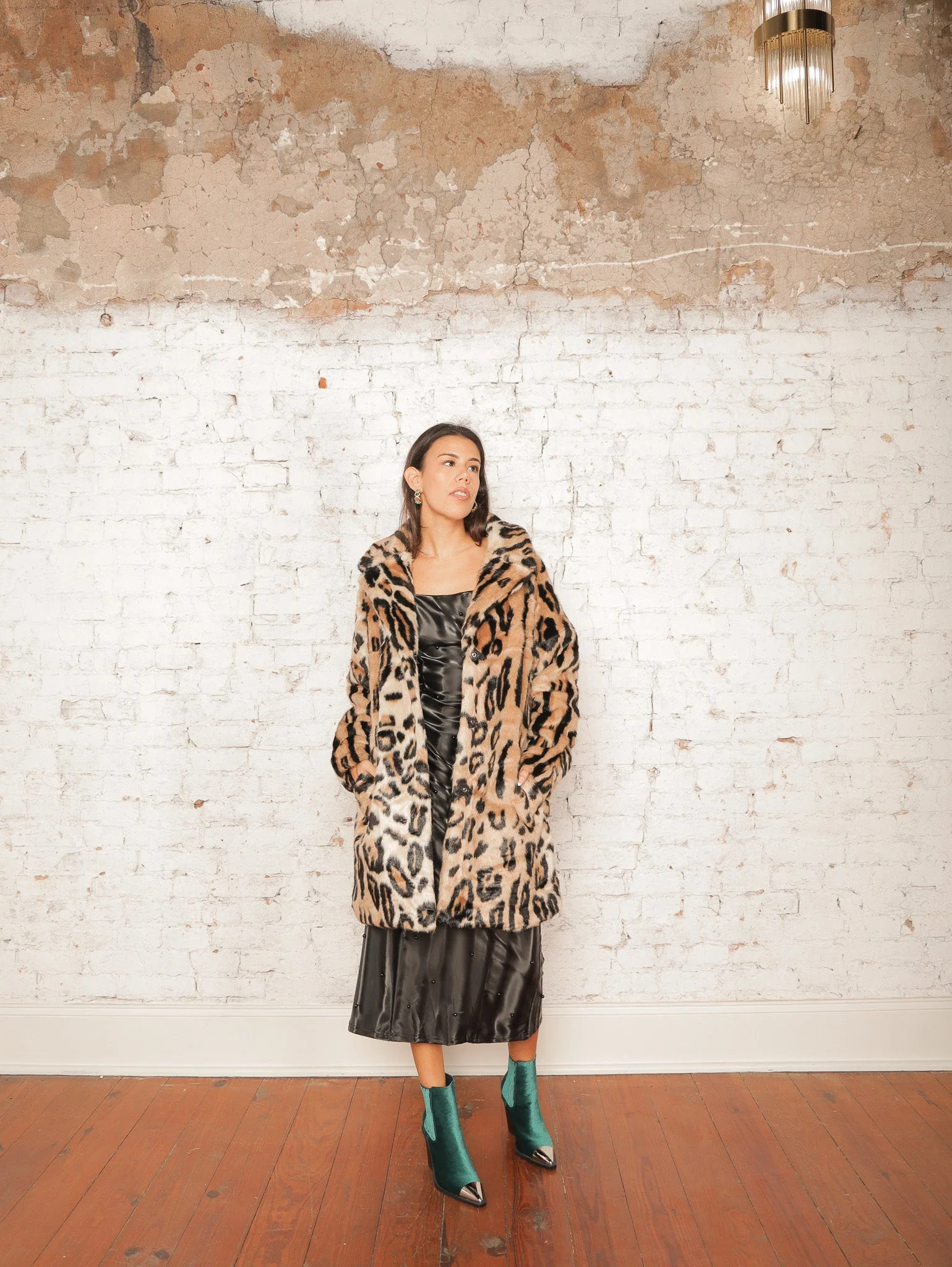 Bexley Leopard Fur Jacket - Molly Green | Molly Green