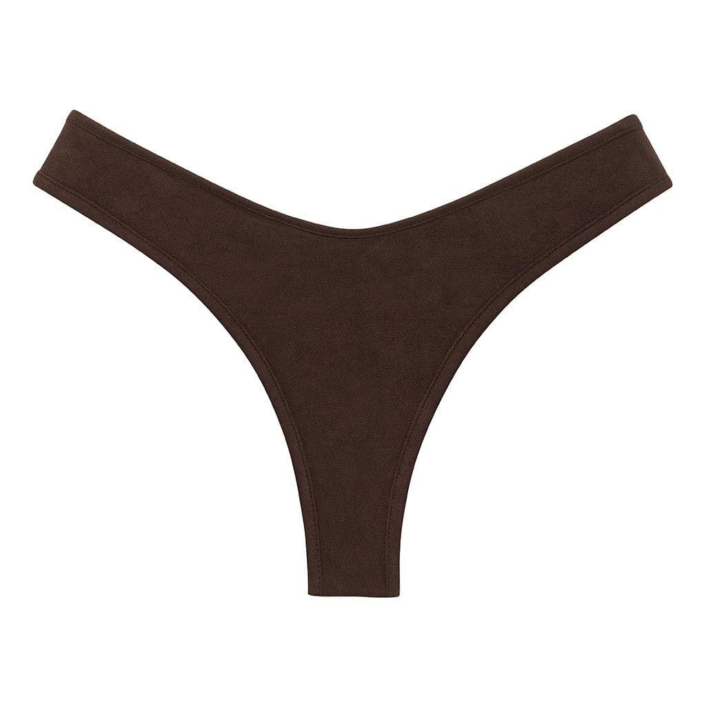 Espresso Suede Lulu Bikini Bottom | Montce