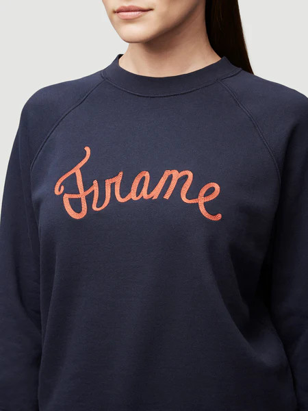 Old School Sweatshirt Fall Navy Size XS | Frame Denim