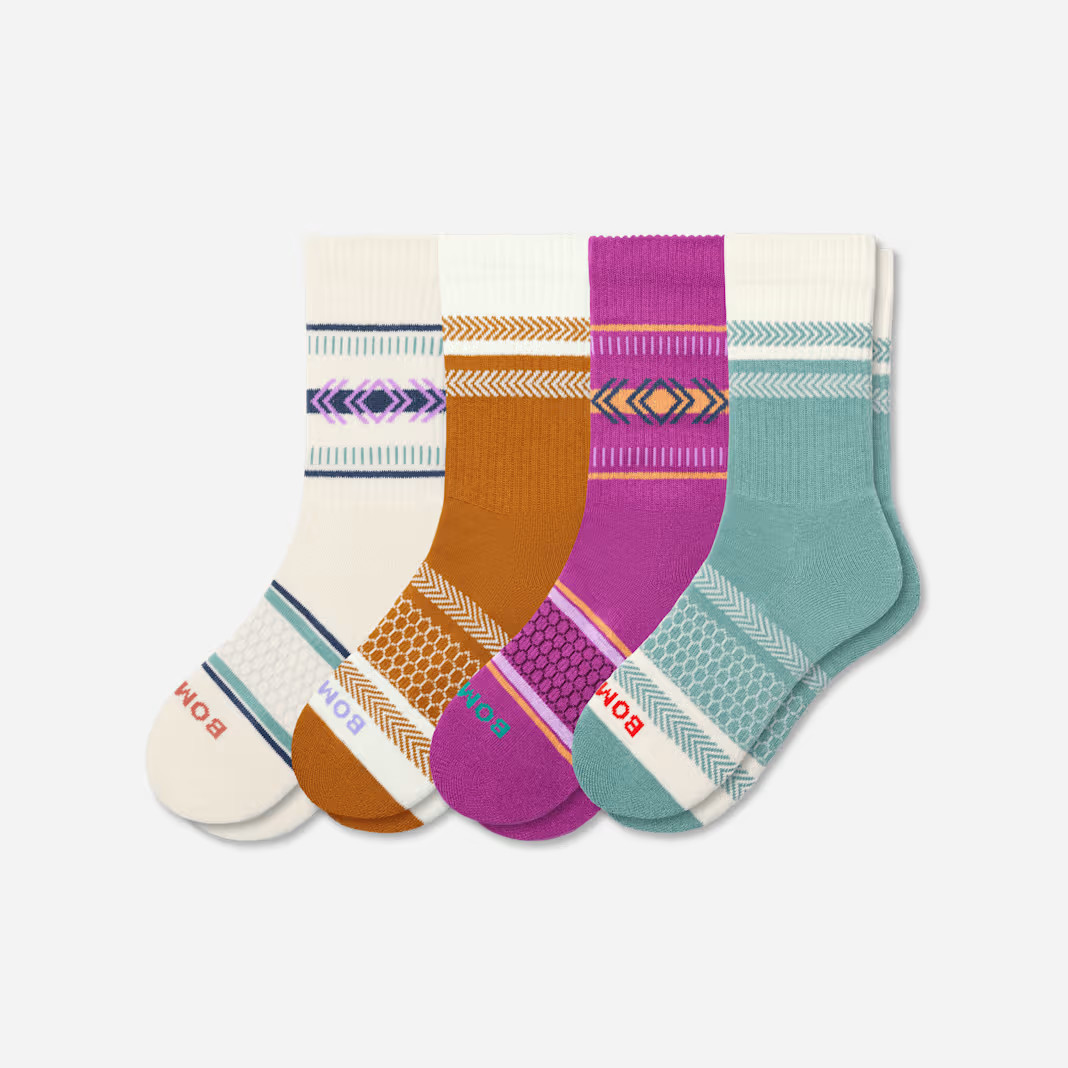 Youth Holiday Calf Sock 4-Pack | Bombas
